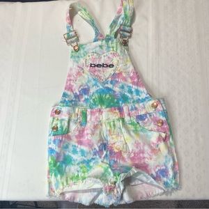 Bebe Overalls tie-dye